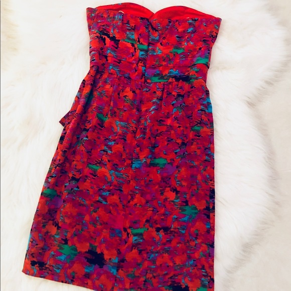 Strapless Silk Cocktail Dress, size 0 - Picture 7 of 8